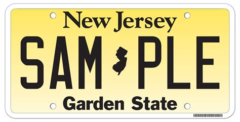 nj mvc license plate replacement